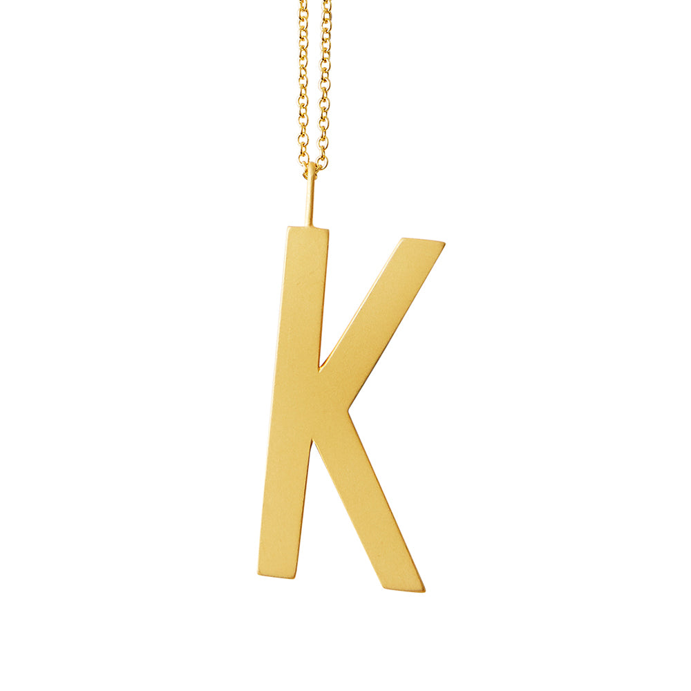 Design Letters Design Letters Archetypes vedhæng, forgyldt - 30 mm. - Bahne